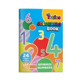 Luna The Littlies: Számok színező 24 oladalas 50 matricával A4