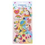 Luna The Littlies: Unikornisos 3D pufi matrica szett 10x22cm-es íven