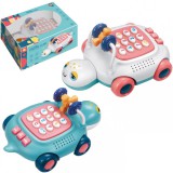 Luna Zenélő és világító teknősös bébi telefon kétféle változatban 20cm