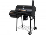 LUND Faszenes grill füstölővel XXL, 64 × 37 cm-es ráccsal, kéménnyel (99909)