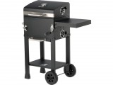 LUND Fedeles faszenes grill Deluxe 39,5 × 29,5 cm-es ráccsal, hőmérővel (99928)