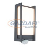 LUTEC 5193002118 QUBO Fali LED lámpatest mozgásérzékelővel, 13W 800Lm 3000K IP54