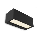 LUTEC Gemini fali lámpa, fekete, 20W, beépített LED, 1230 lm, LUTEC-5189112012