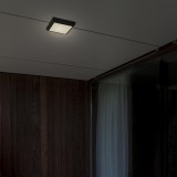 LUTEC Helena fali lámpa, szürke, 20W, beépített LED, 1500 lm, LUTEC-5102101118