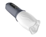 LUX Active First Class - forgó fejes maszturbátor (fehér-szürke)