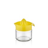 Luxplastic IRIS C-00135 Fresia citromfacsaró üveg tárolóval 300ml, narancs vagy citromsárga színű (C-00135)
