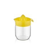 Luxplastic IRIS C-00136 Fresia citromfacsaró üveg tárolóval 425ml, narancs vagy citromsárga színű (C-00136)