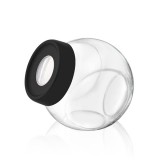 Luxplastic IRIS C-00225 Ring billenthető üveg tároló 750ml, fekete, elfántcsont vagy szürke színű