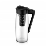 Luxplastic IRIS C-00250 Karefe Oval kancsó gyümölcstartóval 1.600ml, fekete vagy elfántcsont színű