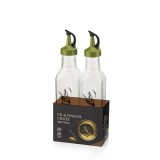 Luxplastic IRIS C-00253 Olaj és ecet kiöntő szett 2 darabos, 2*250ml, fekete vagy zöld színű