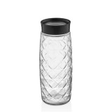 Luxplastic IRIS C-00396 Visible Crystal üveg tároló 1.600ml, fekete vagy elfántcsont színű