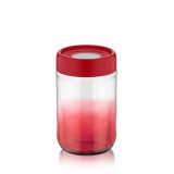 Luxplastic IRIS C-00422 Rainbow piros üveg tároló 660ml (C-00422)