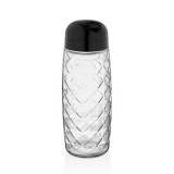 Luxplastic IRIS C-00441 Round Crystal üveg tároló 1.600ml, fekete vagy elfántcsont színű (C-00441)