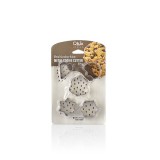 Luxplastic IRIS L-00156 Biscuit süteményvágó forma szett 5 darabos, fém