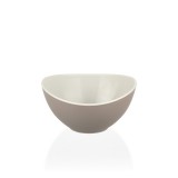 Luxplastic IRIS L-00468 dupla színű tál 450ml, zöld, szürke, beige (L-00468)