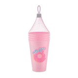 Luxplastic IRIS L-00732 Lemonade 4 darabos pohár szett 4*450ml, sárga, kék vagy rózsaszín (L-00732)
