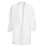 Lyncmed Látogató köpeny egyszerhasználatos PP tépőzáras fehér 110x135cm, 28g, L