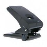 Lyukasztó, kétlyukú, 50 lap, műanyag, könnyített lyukasztás, RAPESCO "X5", fekete