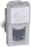 LEGRAND 079461 Program Mosaic LCS2 RJ45 aljzat Cat 6 UTP, 1 mod, alumínium