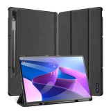 Lenovo Tab P12 Pro (12.6) TB-Q706F, mappa tok, Ceruza tartóval, Trifold, Dux Ducis Domo, fekete (RS115308) - Tablet tok