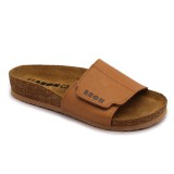 Leon Comfortstep 4022 barna női bőr papucs 36-41 -Birkenstockhoz hasonlatos talppal