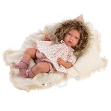 Llorens: Mimi újszülött síró kislány baba takaróval 40cm-es (74022) (ll74022) - Llorens babák