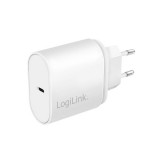 Logilink USB power socket adapter 1x USB-C (PD) 20W oval White PA0261