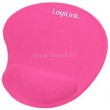 LogiLink Zselés csuklótámasszal rózsaszín egérpad (ID0027P)