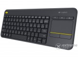 Logitech Wireless Touch Keyboard K400 Plus touchpados vezeték nélküli billentyűzet (Smart TV-hez)