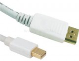 M-CAB 1M MDP 1.2 TO DP CABLE WHITE M/M - GOLD (7003604)