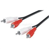 M-CAB RCA CONNECT CABLE L/R 0.5M BK 2X M/M AUDIO (7200186)