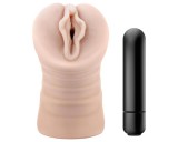 M for Men Ashley - vibráló műpunci (natúr)