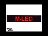 M-LED ID-16x96R (16x96 cm) BELTÉRI LED fényújság (PIROS)