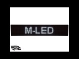 M-LED ID-16x96W (16x96 cm) BELTÉRI LED fényújság (FEHÉR)
