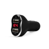 M.N.C 55054BK szivargyújtó adapter 2x USB töltővel fekete
