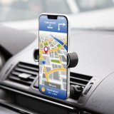 M.N.C Telefontartó - szellőzőrácsra rögzíthető - fekete