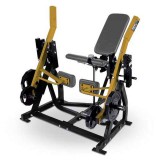 m-tech (FRE) SH-16 Izo-laterális lábnyújtó gép - tárcsasúlyos, sárga-fekete színben