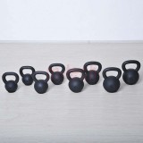 m-tech (H) X100571 Öntöttvas kettlebell gumitalppal, 24 kg