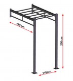 m-tech (M) Maggie MA110180 crossfit állvány, funkcionális tréner keret, calisthenic, funkcionális, tréning