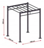 m-tech (N) John J65-A180180 crossfit állvány, funkcionális tréner, calisthenic, funkcionális tréning keret