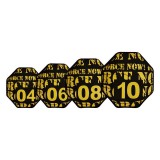 M-Tech Neoprén súlyzsák (Energy Bag), fekete-sárga, 8kg