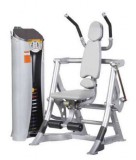 m-tech (OF) OFT7010 Lapsúlyos hasprés gép - ezüst színben, szürke kárpittal