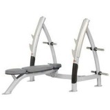 m-tech (OF) OFT7020 Olimpiai egyenes fekpad - ezüst színben, szürke kárpittal