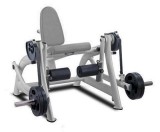 m-tech (OF) OFW7005 Tárcsasúlyos lábnyújtó gép - ezüst színben, szürke kárpittal