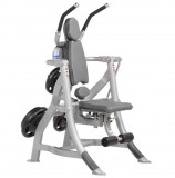 m-tech (OF) OFW7024 Tárcsasúlyos hasprés gép - ezüst színben, szürke kárpittal