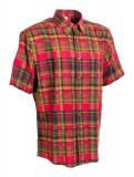 M-Tramp Kockás rövidujjú ing piros