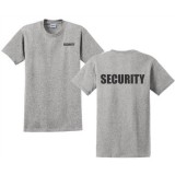 M-Tramp SZÜRKE "SECURITY" GILDAN PÓLÓ