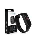 M6 M4 Okoskarkötő, Fitnesz tracker, Fitneszkarkötő - Fekete