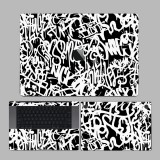 MacBook Pro 16" ( 2019 ) - Monokróm graffiti hátlap fólia