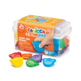 Maci formájú Baby Teddy zsírkréta 48 db-os, tárolóban - Carioca